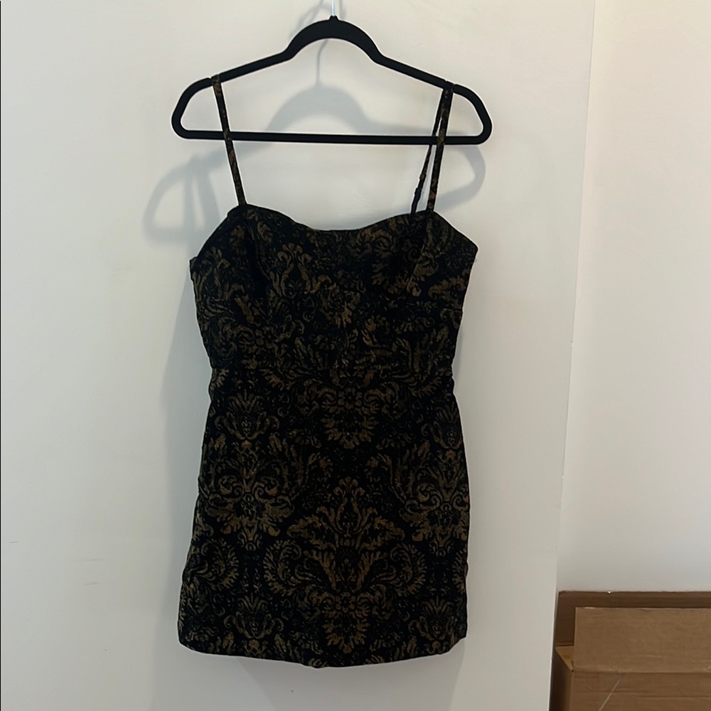 Black and Gold Dress